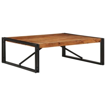 vidaXL Τραπεζάκι σαλονιού 100x100x35cm μασίφ ξύλο ακακίας 1 τεμ.