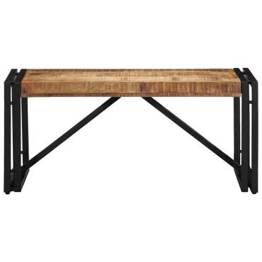 vidaXL Τραπεζάκι σαλονιού 80x40x35cm Στερεό ακατέργαστο ξύλο Mango 1 τεμ.
