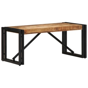 vidaXL Τραπεζάκι σαλονιού 80x40x35cm Στερεό ακατέργαστο ξύλο Mango 1 τεμ.