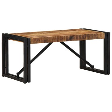 vidaXL Τραπεζάκι σαλονιού 80x40x35cm Στερεό ακατέργαστο ξύλο Mango 1 τεμ.