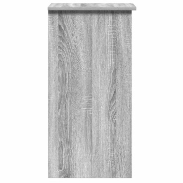 vidaXL Γραφείο με Ράφια Γκρι Sonoma 84x40x78cm Επεξεργασμένο Ξύλο 1 τεμ.