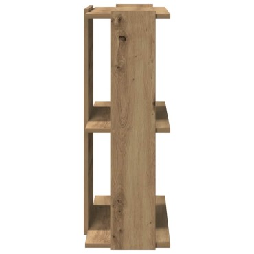 vidaXL Βιβλιοθήκη 3 επιπέδων Δρυς τεχνίτης 60x30x80cm 1 τεμ.