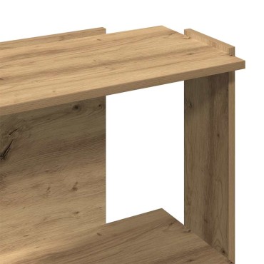 vidaXL Βιβλιοθήκη 3 επιπέδων Δρυς τεχνίτης 60x30x80cm 1 τεμ.