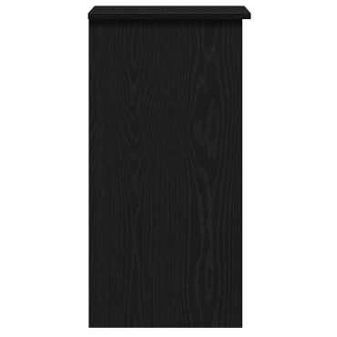vidaXL Γραφείο με Ράφια Μαύρο 84x40x78cm από Μοριοσανίδα 1 τεμ.