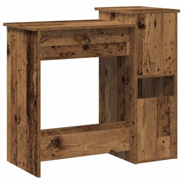 vidaXL Γραφείο με Ράφια Όψη Παλαιού Ξύλου 184x40x78cm Επεξ. Ξύλο 1 τεμ.