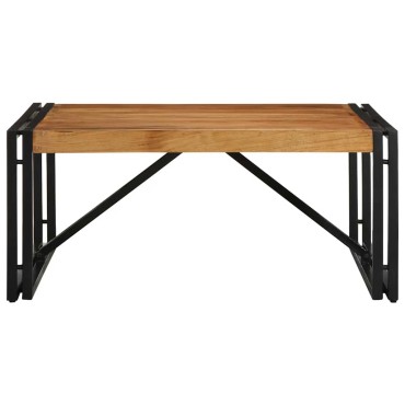 vidaXL Τραπεζάκι σαλονιού 80x80x35cm μασίφ ξύλο ακακίας 1 τεμ.