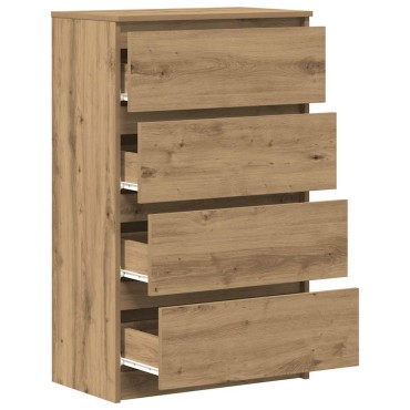 vidaXL Μπουφές Τεχνίτης Δρυς 60x35x98,5cm Ξύλο μηχανής 1 τεμ.