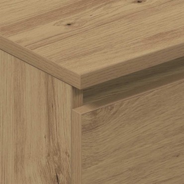 vidaXL Μπουφές Τεχνίτης Δρυς 60x35x98,5cm Ξύλο μηχανής 1 τεμ.