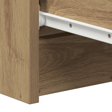 vidaXL Μπουφές Τεχνίτης Δρυς 60x35x98,5cm Ξύλο μηχανής 1 τεμ.