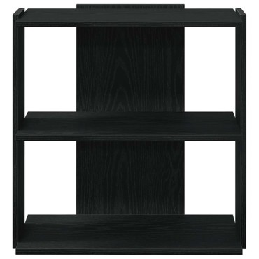 vidaXL Βιβλιοθήκη 3 Επιπέδων Μαύρη 60x30x60cm από Επεξεργ. Ξύλο 1 τεμ.