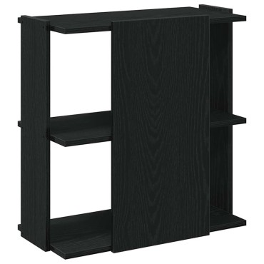 vidaXL Βιβλιοθήκη 3 Επιπέδων Μαύρη 60x30x60cm από Επεξεργ. Ξύλο 1 τεμ.