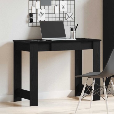 vidaXL Γραφείο Μαύρο 100x45x75cm από Επεξεργασμένο Ξύλο 1 τεμ.