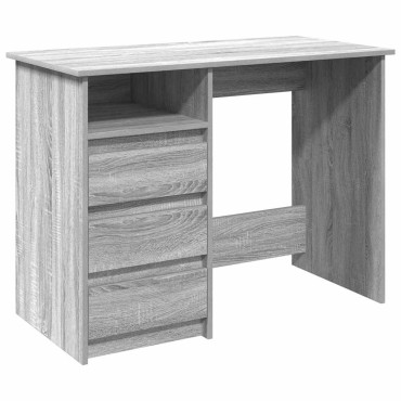 vidaXL Γραφείο Γκρι Sonoma 102x50x75cm από Επεξεργασμένο Ξύλο 1 τεμ.