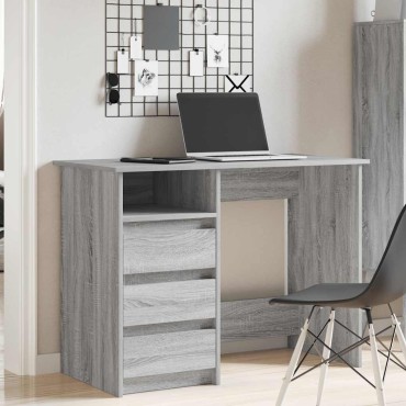vidaXL Γραφείο Γκρι Sonoma 102x50x75cm από Επεξεργασμένο Ξύλο 1 τεμ.