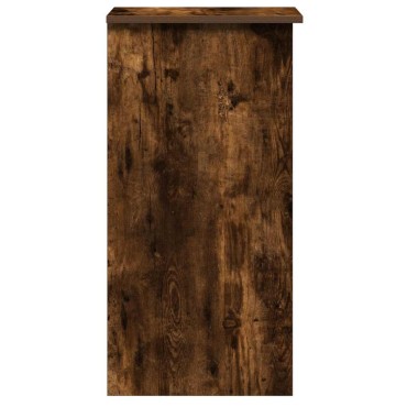 vidaXL Γραφείο με Ράφια Καπνιστή Δρυς 84x40x78cm Επεξεργασμένο Ξύλο 1 τεμ.