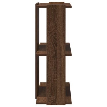 vidaXL Βιβλιοθήκη 3 Επιπέδων Καφέ Δρυς 60x30x80cm Επεξεργ. Ξύλο 1 τεμ.