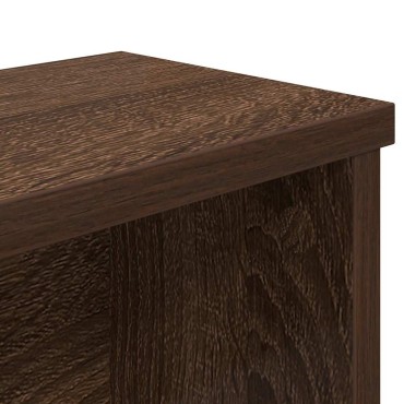 vidaXL Ράφι κουζίνας στοιβαζόμενο καφέ δρυς 60x15x16 εκ.