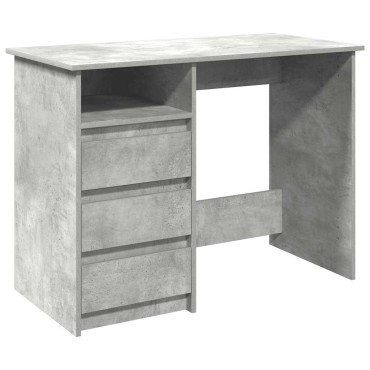 vidaXL Γραφείο Γκρι Σκυροδέματος 102x50x75cm Επεξεργασμένο Ξύλο 1 τεμ.