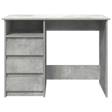 vidaXL Γραφείο Γκρι Σκυροδέματος 102x50x75cm Επεξεργασμένο Ξύλο 1 τεμ.