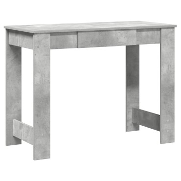 vidaXL Γραφείο Γκρι του Σκυροδέματος 100x45x75cm από Μοριοσανίδα 1 τεμ.
