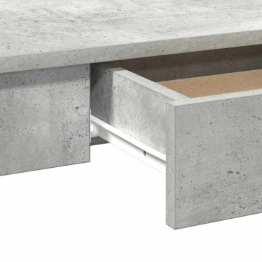 vidaXL Γραφείο Γκρι του Σκυροδέματος 100x45x75cm από Μοριοσανίδα 1 τεμ.