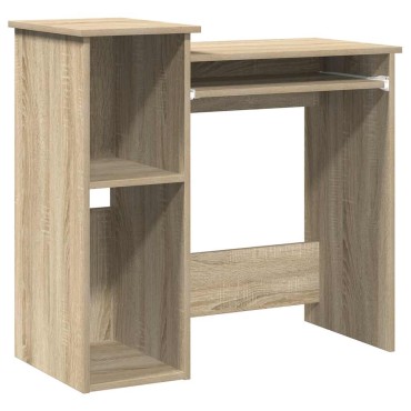 vidaXL Γραφείο με Ράφια Sonoma Δρυς 110x45x157cm από Μοριοσανίδα 1 τεμ.