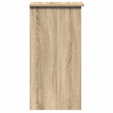 vidaXL Γραφείο με Ράφια Sonoma Δρυς 110x45x157cm από Μοριοσανίδα 1 τεμ.