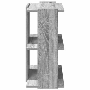 vidaXL Βιβλιοθήκη 3 Επιπέδων Γκρι Sonoma 60x30x60cm Επεξεργ. Ξύλο 1 τεμ.