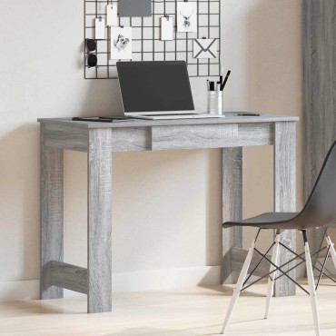 vidaXL Γραφείο Γκρι Sonoma 100x45x75cm από Επεξεργασμένο Ξύλο 1 τεμ.