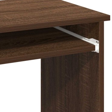 vidaXL Γραφείο με Ράφια Καφέ Δρυς 184x40x78cm Επεξεργασμένο Ξύλο 1 τεμ.