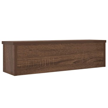 vidaXL Ράφι κουζίνας στοιβαζόμενο καφέ δρυς 50x15x16 εκ.