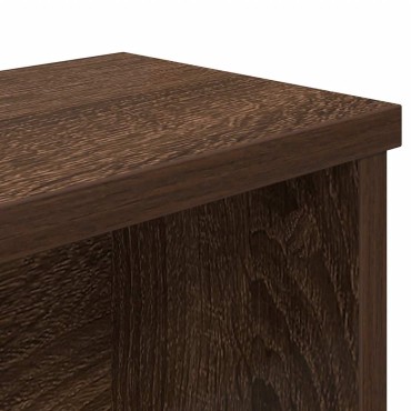 vidaXL Ράφι κουζίνας στοιβαζόμενο καφέ δρυς 50x15x16 εκ.