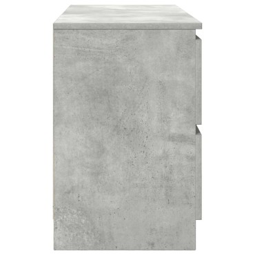 vidaXL Έπιπλο Τηλεόρασης Γκρι Σκυροδέματος 100x35x54cm Επεξ. Ξύλο