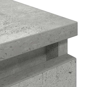 vidaXL Έπιπλο Τηλεόρασης Γκρι Σκυροδέματος 100x35x54cm Επεξ. Ξύλο