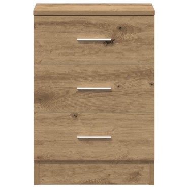 vidaXL Κομοδίνο Αρτισιανή Δρυς 38x35x55cm από Επεξεργασμένο Ξύλο 1 τεμ.