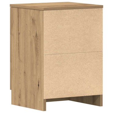 vidaXL Κομοδίνο Αρτισιανή Δρυς 38x35x55cm από Επεξεργασμένο Ξύλο 1 τεμ.
