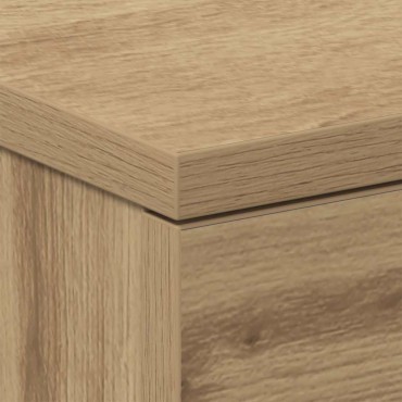 vidaXL Κομοδίνο Αρτισιανή Δρυς 38x35x55cm από Επεξεργασμένο Ξύλο 1 τεμ.