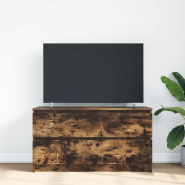 vidaXL Έπιπλο Τηλεόρασης Καπνιστή Δρυς 100x35x54cm Επεξεργ. Ξύλο