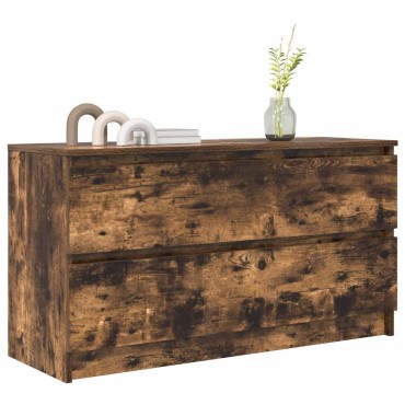 vidaXL Έπιπλο Τηλεόρασης Καπνιστή Δρυς 100x35x54cm Επεξεργ. Ξύλο
