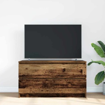 vidaXL Έπιπλο Τηλεόρασης Όψη Παλαιού Ξύλου 100x35x54cm Επεξ. Ξύλο