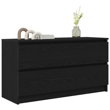 vidaXL Έπιπλο Τηλεόρασης Μαύρο 100x35x54cm Επεξ. Επεξεργασμένο Ξύλο
