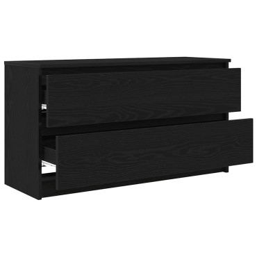 vidaXL Έπιπλο Τηλεόρασης Μαύρο 100x35x54cm Επεξ. Επεξεργασμένο Ξύλο