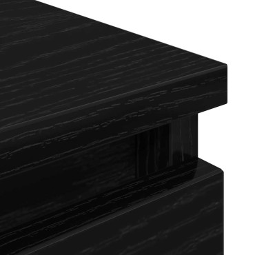 vidaXL Έπιπλο Τηλεόρασης Μαύρο 100x35x54cm Επεξ. Επεξεργασμένο Ξύλο