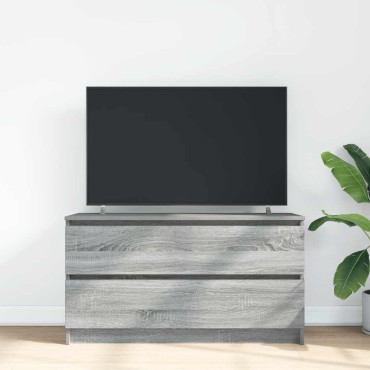 vidaXL Έπιπλο Τηλεόρασης Γκρι Sonoma 100x35x54cm από Επεξεργ. Ξύλο