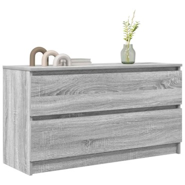 vidaXL Έπιπλο Τηλεόρασης Γκρι Sonoma 100x35x54cm από Επεξεργ. Ξύλο