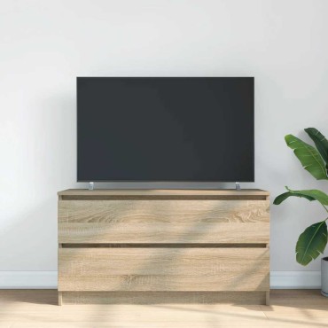 vidaXL Έπιπλο Τηλεόρασης Sonoma Δρυς 100x35x54cm Επεξ. Ξύλο