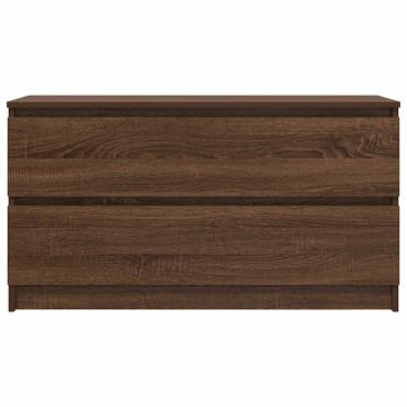 vidaXL Έπιπλο Τηλεόρασης Καφέ Δρυς 100x35x54cm Επεξ. Ξύλο