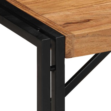 vidaXL Τραπεζάκι σαλονιού 80x40x35cm μασίφ ξύλο ακακίας 1 τεμ.