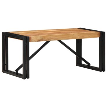 vidaXL Τραπεζάκι σαλονιού 80x40x35cm μασίφ ξύλο ακακίας 1 τεμ.