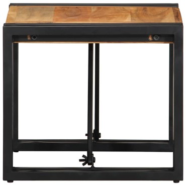 vidaXL Τραπεζάκι σαλονιού 40x40x35cm μασίφ ξύλο ακακίας 1 τεμ.